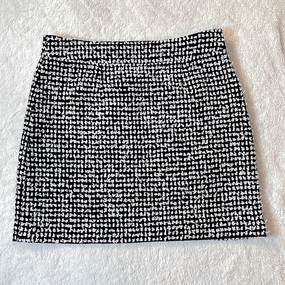 Kate Spade Black & White Skirt the Rules “Julie” Skirt